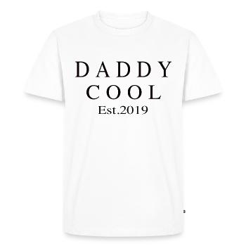 Daddy Cool est 2019 - T-shirt Premium bio Homme - blanc - Devant - Nico (187cm)