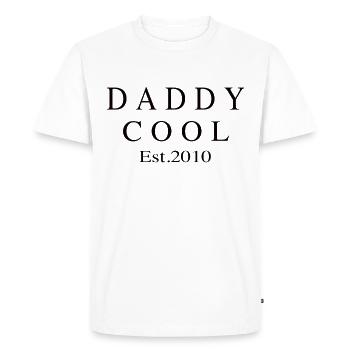 Daddy Cool est 2010 - T-shirt Premium bio Homme - blanc - Devant - Nico (187cm)