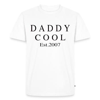 Daddy Cool est 2007 - T-shirt Premium bio Homme - blanc - Devant - Nico (187cm)