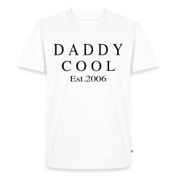 Daddy Cool est 2006 - T-shirt Premium bio Homme - blanc - Devant - Nico (187cm)