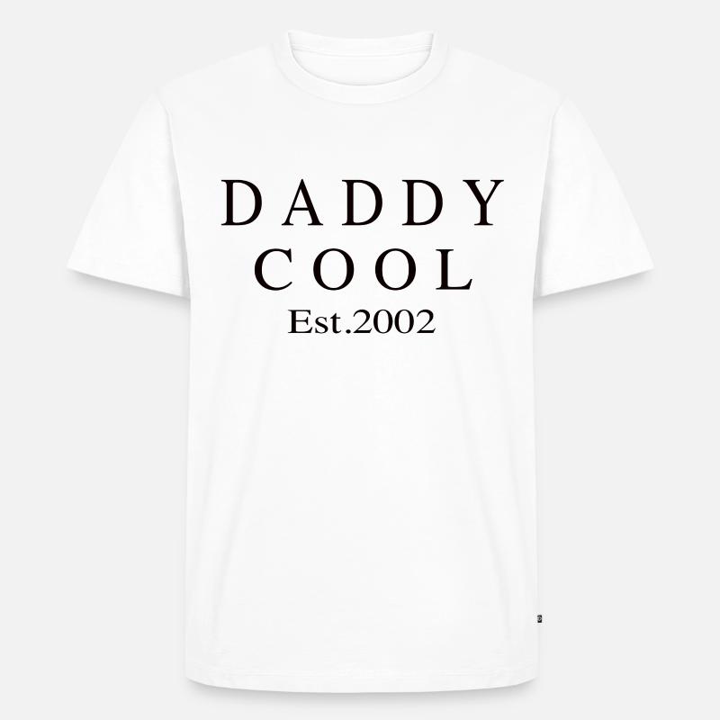 Daddy Cool est 2002 - Männer Premium Bio T-Shirt - Weiß