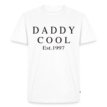 Daddy Cool est 1997 - Men's Premium Organic T-Shirt - white - Front - Nico (187cm)