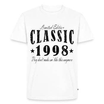 Cadeau Classique 1998 - T-shirt Premium bio Homme - blanc - Devant - Nico (187cm)