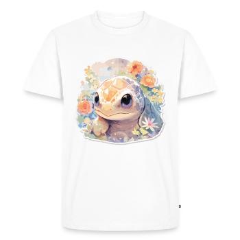 Turtle Lizard Turtle Baby Turtles - Men's Premium Organic T-Shirt - white - Front - Nico (187cm)
