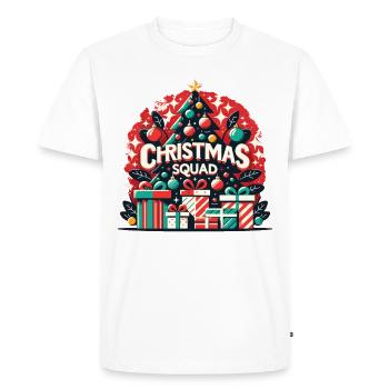 Escouade de Noël - T-shirt Premium bio Homme - blanc - Devant - Nico (187cm)