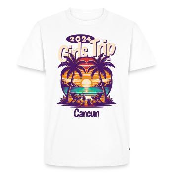 T-shirt Fiesta Cancun Girls Trip 2024 - T-shirt Premium bio Homme - blanc - Devant - Nico (187cm)