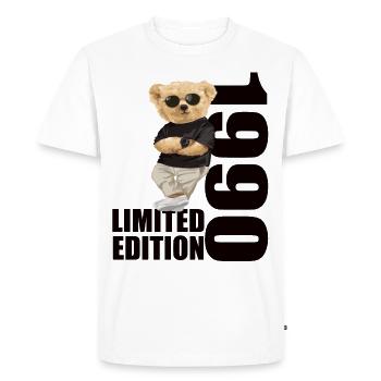 Limited Edition 1990's Bear Bears Birthday 1990 - Men's Premium Organic T-Shirt - white - Front - Nico (187cm)