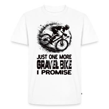 Encore un vélo de gravier Je promets des vélos de gravier - T-shirt Premium bio Homme - blanc - Devant - Nico (187cm)