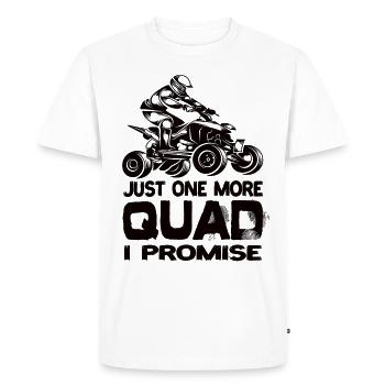 Juste un quad de plus, je vous promets quad quad atV - T-shirt Premium bio Homme - blanc - Devant - Nico (187cm)