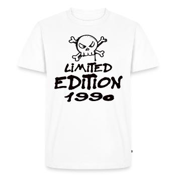 Limited Edition 1990 Birthday Born 1990 - Men's Premium Organic T-Shirt - white - Front - Nico (187cm)