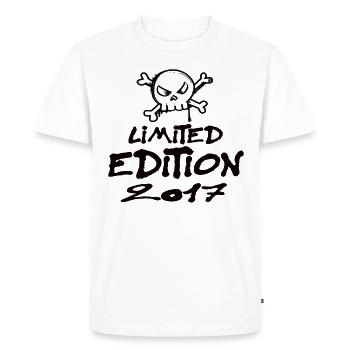 Limited Edition 2017 Birthday 2017 Born - Men's Premium Organic T-Shirt - white - Front - Nico (187cm)