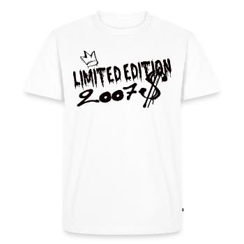 Limited Edition 2007 Birthday 2007 Born - Men's Premium Organic T-Shirt - white - Front - Nico (187cm)