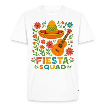 Fiesta Squad – Ambiance de fête colorée dans le style mexicain - T-shirt Premium bio Homme - blanc - Devant - Nico (187cm)