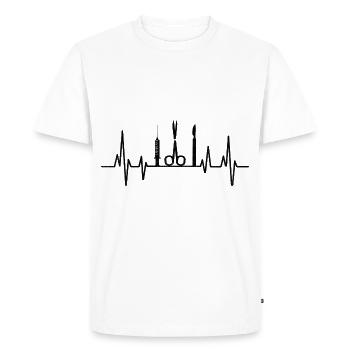 Heartbeat Surgeon Surgery Surgical Doctor Surgeons - Men's Premium Organic T-Shirt - white - Front - Nico (187cm)