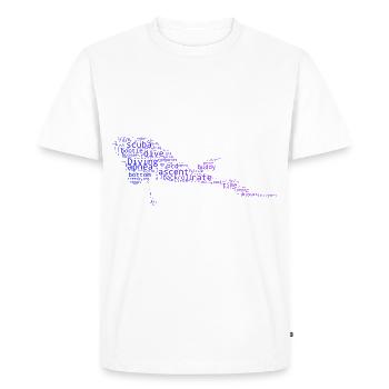 Plongeur Femmes Plongeurs Plongeurs Hommes Plongée - T-shirt Premium bio Homme - blanc - Devant - Nico (187cm)