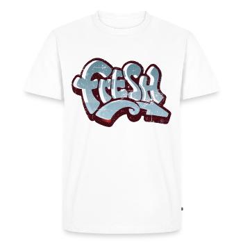 Fresh Graffiti Vintage - T-shirt Premium bio Homme - blanc - Devant - Nico (187cm)