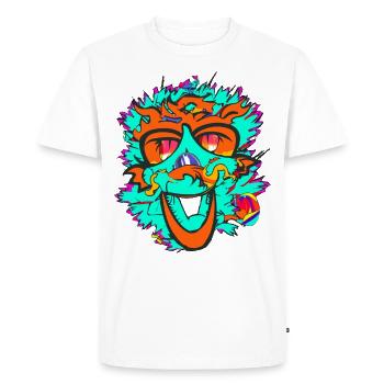The Monkey King - Men's Premium Organic T-Shirt - white - Front - Nico (187cm)