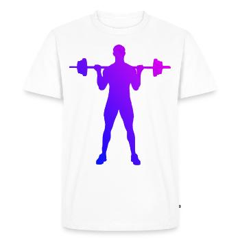 Strength Training Endurance Training Cardio Women - Men's Premium Organic T-Shirt - white - Front - Nico (187cm)