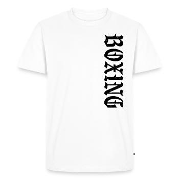 Boxing Retro - Men's Premium Organic T-Shirt - white - Front - Nico (187cm)