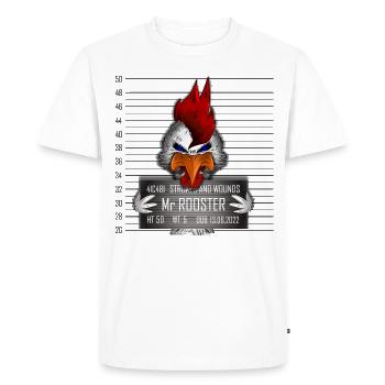 Mr Rooster - T-shirt Premium bio Homme - blanc - Devant - Nico (187cm)