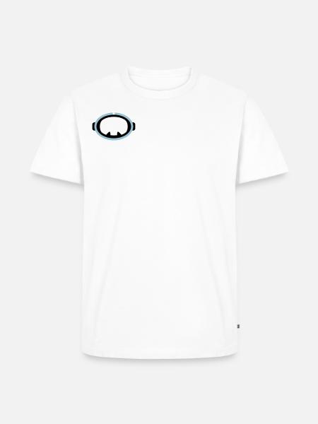 Retro Diving Logo - Men's Premium Organic T-Shirt - white