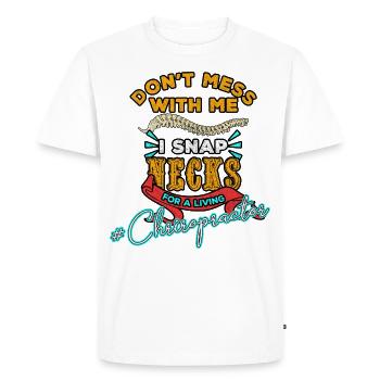Chiropractor Physiotherapist Profession I Gift - Men's Premium Organic T-Shirt - white - Front - Nico (187cm)