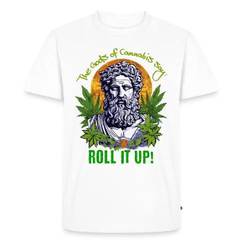 Dieux du cannabis - T-shirt Premium bio Homme - blanc - Devant - Nico (187cm)