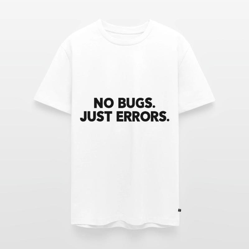 No Bugs Just Errors Coder Programmer Nerd Software Männer Premium Bio T-Shirt