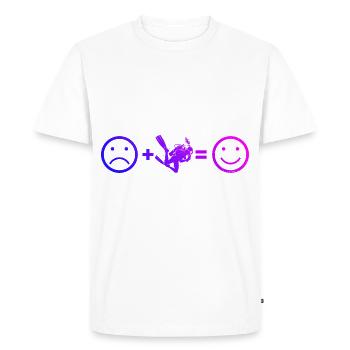 Plongée Homme Diver Diver Scuba Diver - T-shirt Premium bio Homme - blanc - Devant - Nico (187cm)