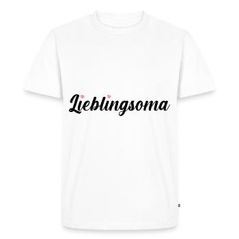 Grand-mère Mamie - T-shirt Premium bio Homme - blanc - Devant - Nico (187cm)