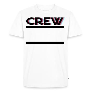 Crew Team Frame - Men's Premium Organic T-Shirt - white - Front - Nico (187cm)