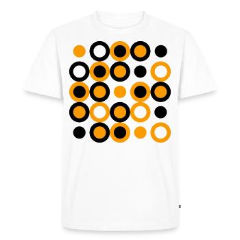 Motifs géométriques - T-shirt Premium bio Homme - blanc - Devant - Nico (187cm)