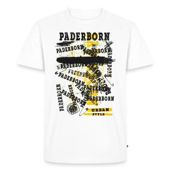Paderborn Germany City Skyline Home Love - Men's Premium Organic T-Shirt - white - Front - Nico (187cm)