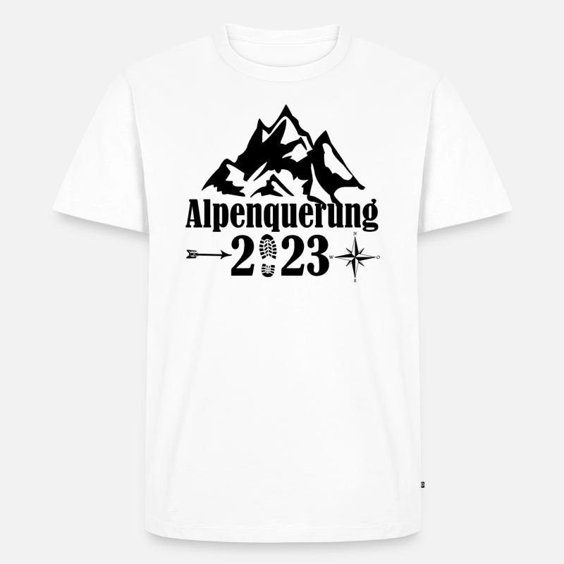 alpenquerung 2023 - Männer Premium Bio T-Shirt - undefined