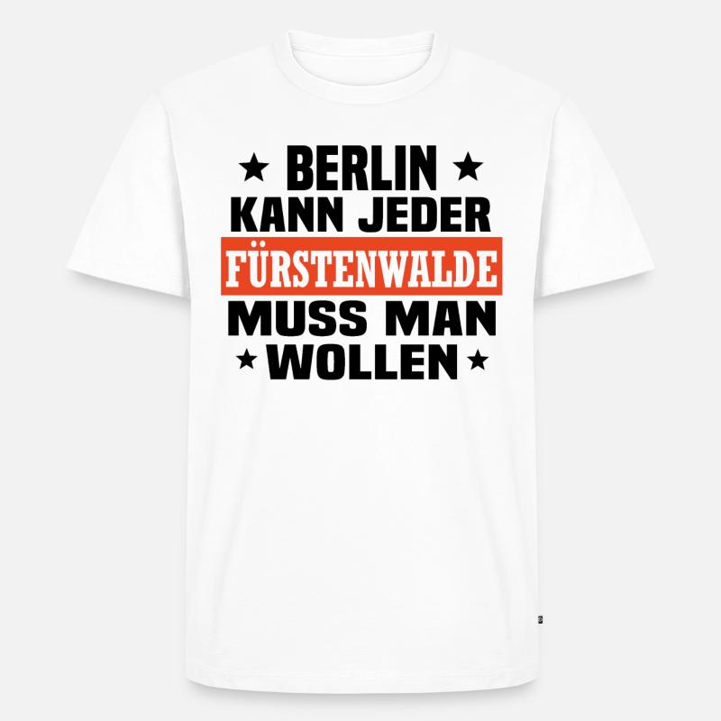 Fürstenwalde Spree - Männer Premium Bio T-Shirt - undefined