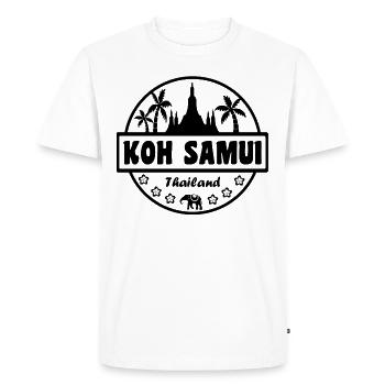 Kho Samui, Thaïlande - T-shirt Premium bio Homme - blanc - Devant - Nico (187cm)