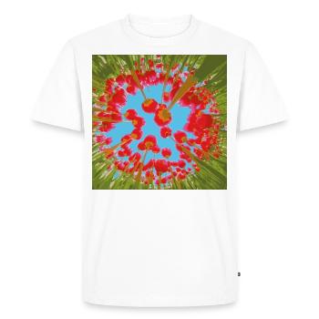 TULIPES - T-shirt Premium bio Homme - blanc - Devant - Nico (187cm)