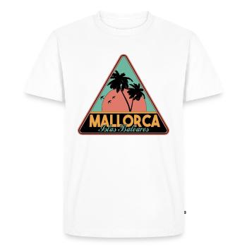 Majorque - T-shirt Premium bio Homme - blanc - Devant - Nico (187cm)