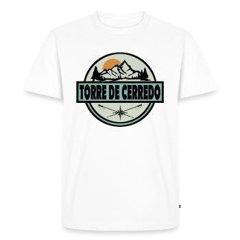 Torre de Cerredo - Men's Premium Organic T-Shirt - white - Front - Nico (187cm)
