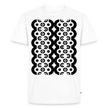 New Design - Men's Premium Organic T-Shirt - white - Front - Nico (187cm)