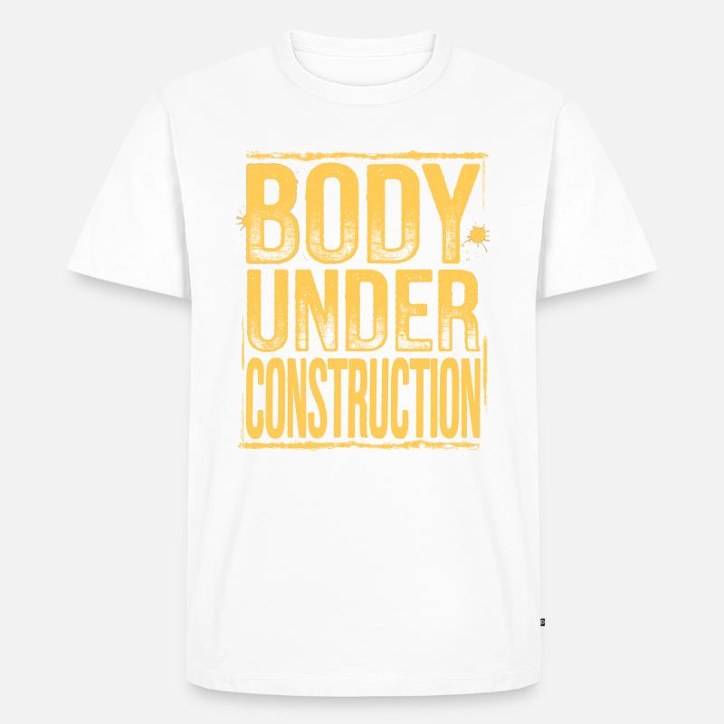 Body Under Construction - Männer Premium Bio T-Shirt - undefined