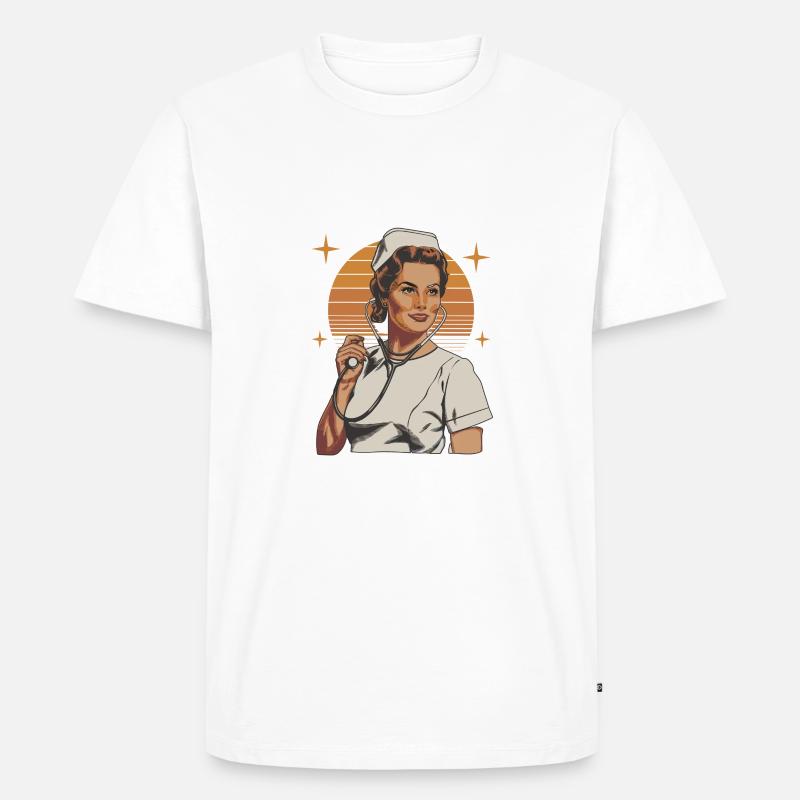 Superpower Krankenschwester - Männer Premium Bio T-Shirt - undefined