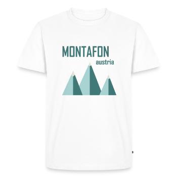 Minimal Montafon - Men's Premium Organic T-Shirt - white - Front - Nico (187cm)