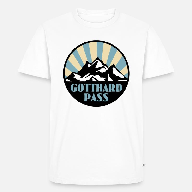 Gotthard Pass - Männer Premium Bio T-Shirt - undefined