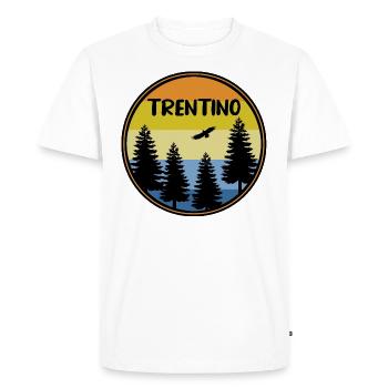 Trentin - T-shirt Premium bio Homme - blanc - Devant - Nico (187cm)