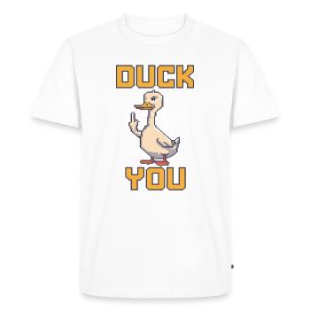 Esquivez-vous - T-shirt Premium bio Homme - blanc - Devant - Nico (187cm)