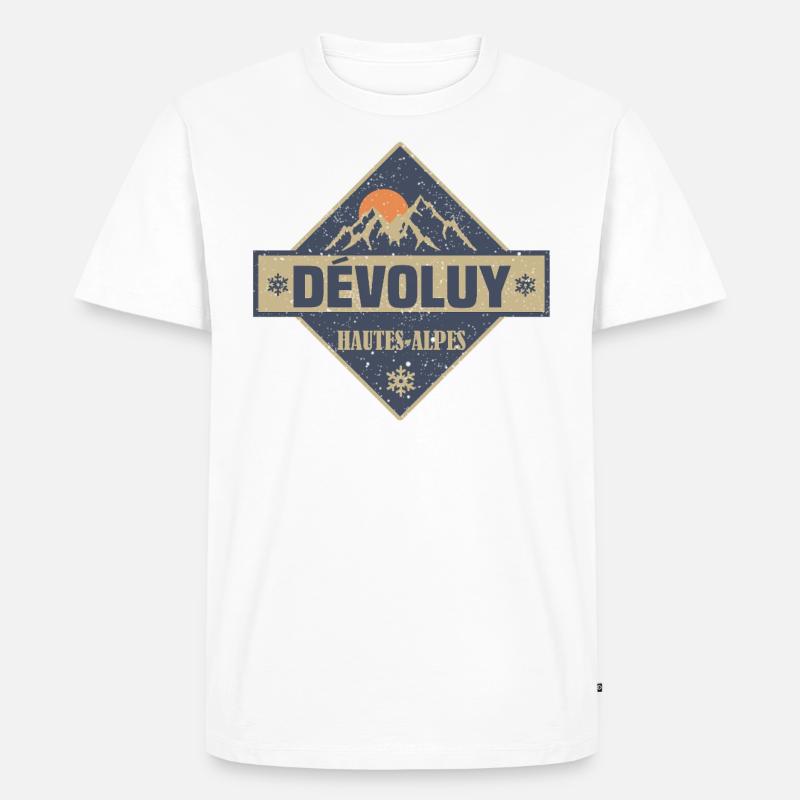 Devoluy Haute-Alpes - Männer Premium Bio T-Shirt - undefined