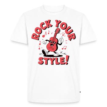 Rock Your Style – Conception de guitare - T-shirt Premium bio Homme - blanc - Devant - Nico (187cm)