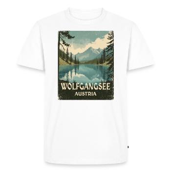 Lake Wolfgang - Men's Premium Organic T-Shirt - white - Front - Nico (187cm)