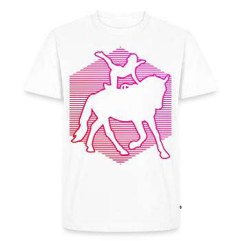 Women's Team Vaulting Athletic Discipline - Men's Premium Organic T-Shirt - white - Front - Nico (187cm)
